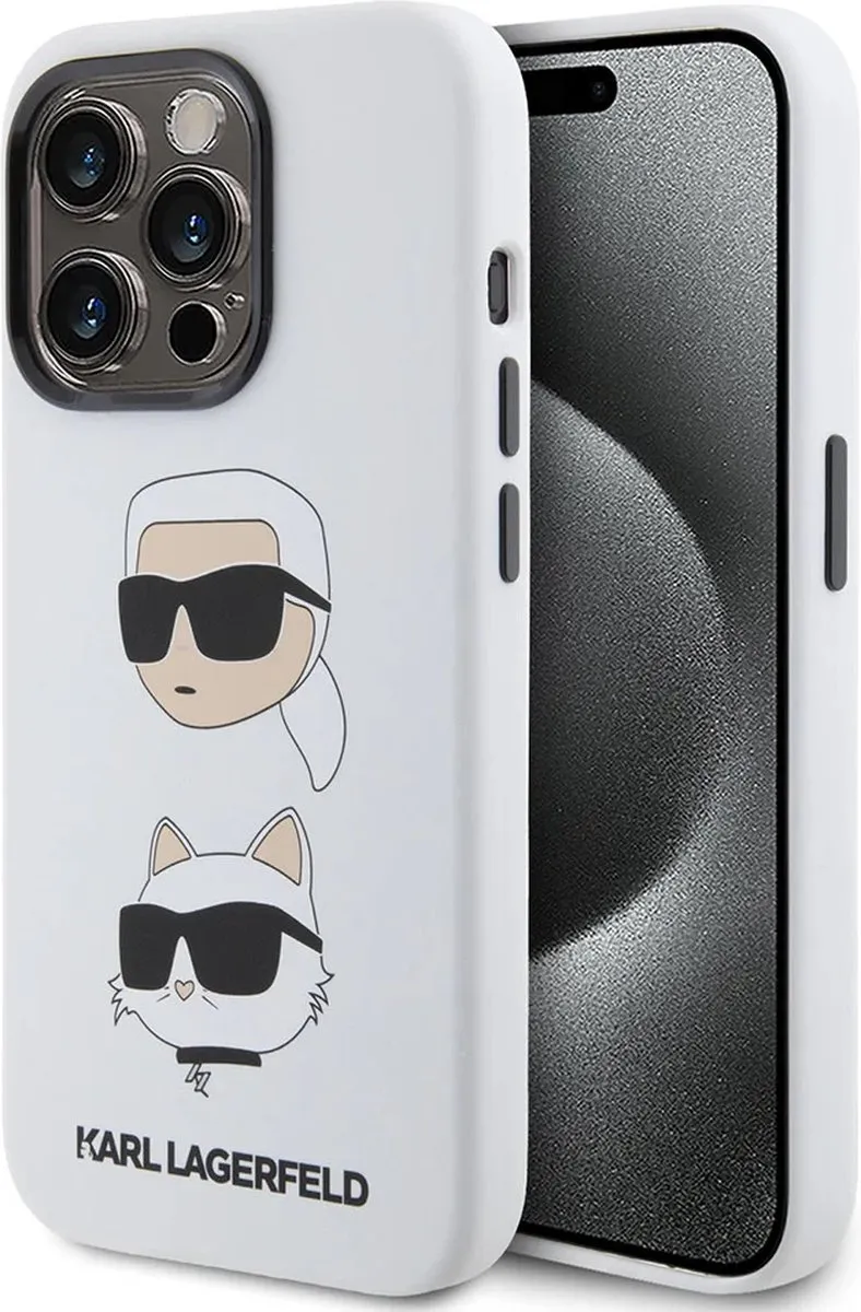 Karl Lagerfeld iPhone 15 Pro Max Hoesje IML IKONIK CROSSBODY