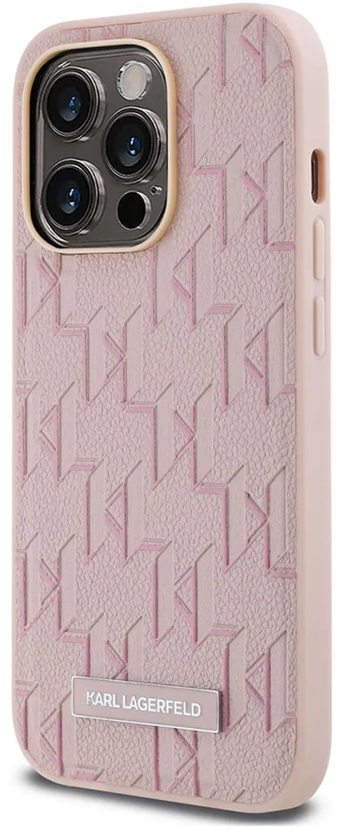 Karl Lagerfeld Hoesje iPhone 14 Pro Max MagSafe - Roze
