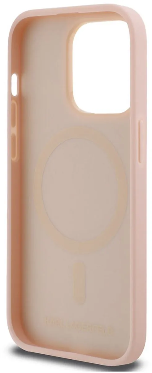 Karl Lagerfeld Hoesje iPhone 14 Pro Max MagSafe - Roze