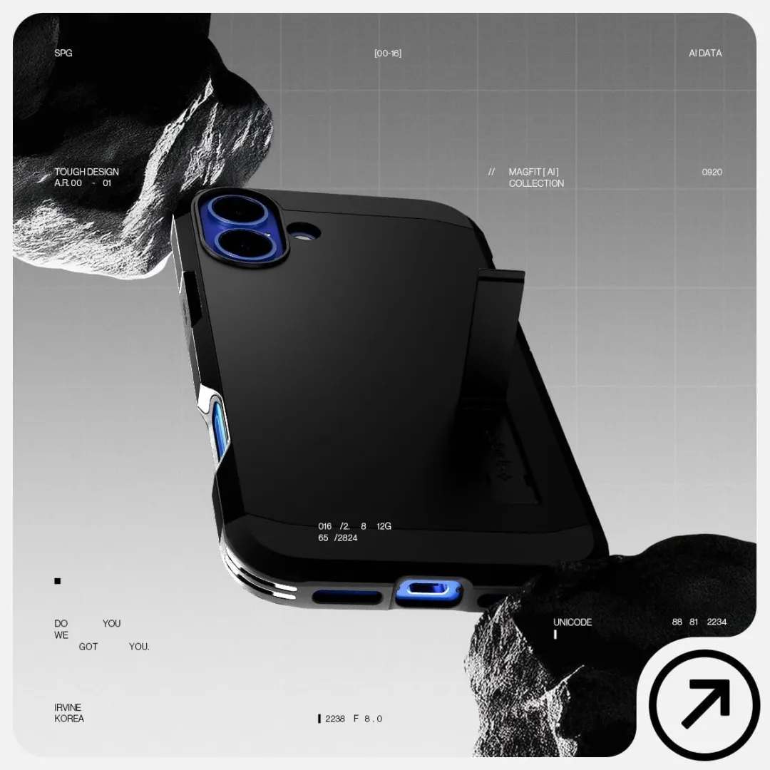 Spigen Tough Armor ACS06602 Hoesje - iPhone 16 Pro Max - Zwart