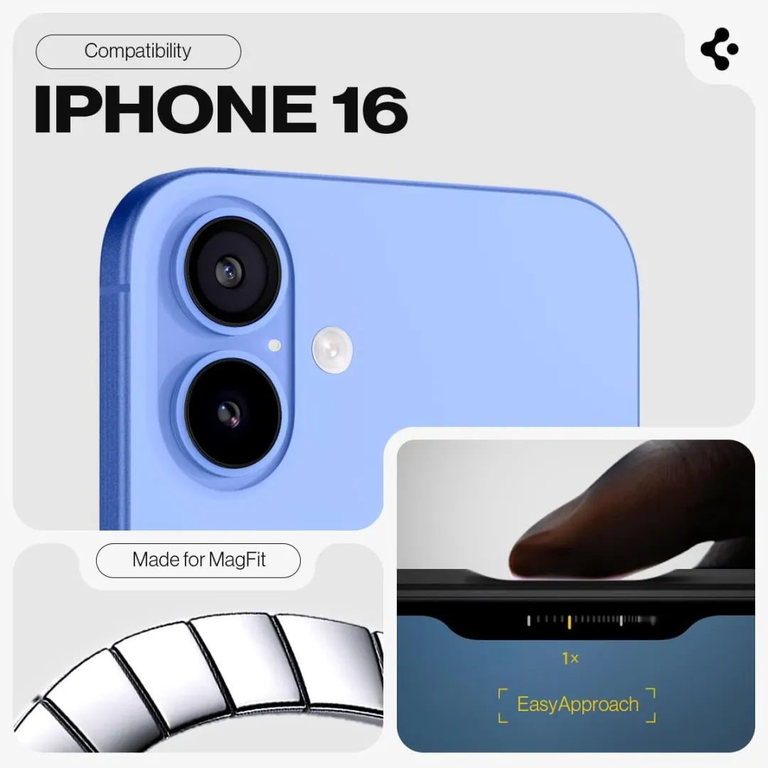 Spigen Tough Armor ACS06602 Hoesje - iPhone 16 Pro Max - Zwart