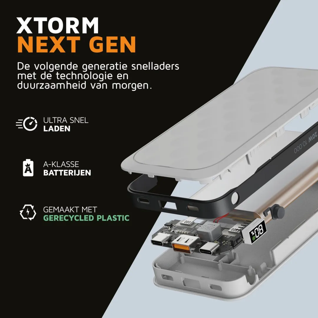 Xtorm Fuel Series 5 FS5100 Powerbank 10.000mAh - 2x USB-C/USB-A - Wit