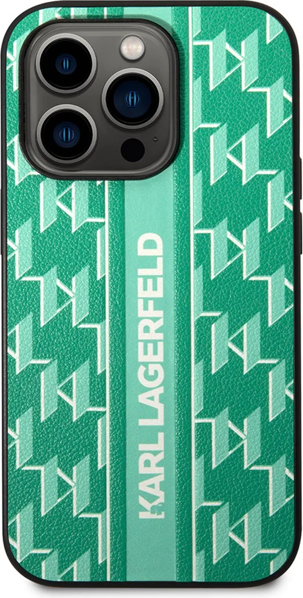 Karl Lagerfeld iPhone 14 Pro Max Hoesje - Effen Groen