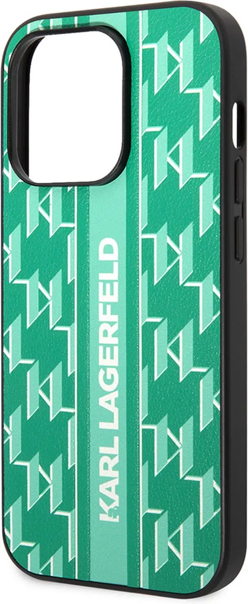 Karl Lagerfeld iPhone 14 Pro Max Hoesje - Effen Groen
