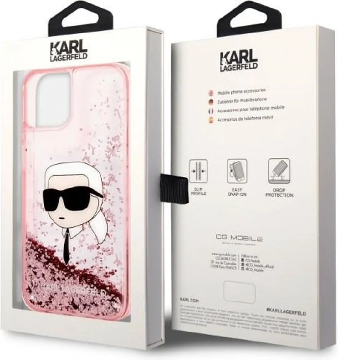 Karl Lagerfeld KLHCP14MLNK iPhone 14 Plus Hardcase - Roze