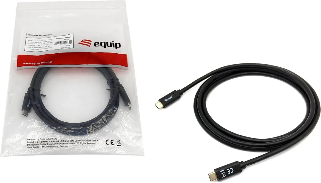 Equip 128348 USB-kabel USB-C 0,5m - Zwart