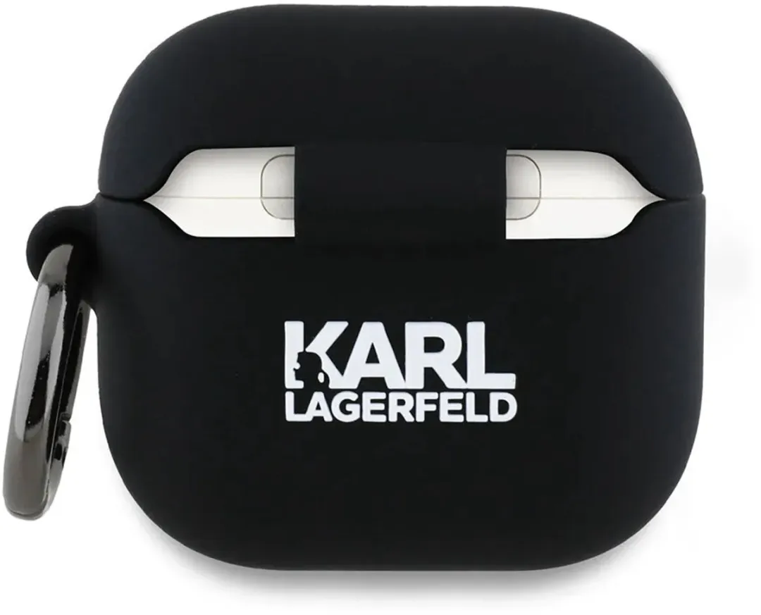 Karl Lagerfeld Hoesje AirPods 4 3D Karl Head - Transparent - afbeelding 6 van 6