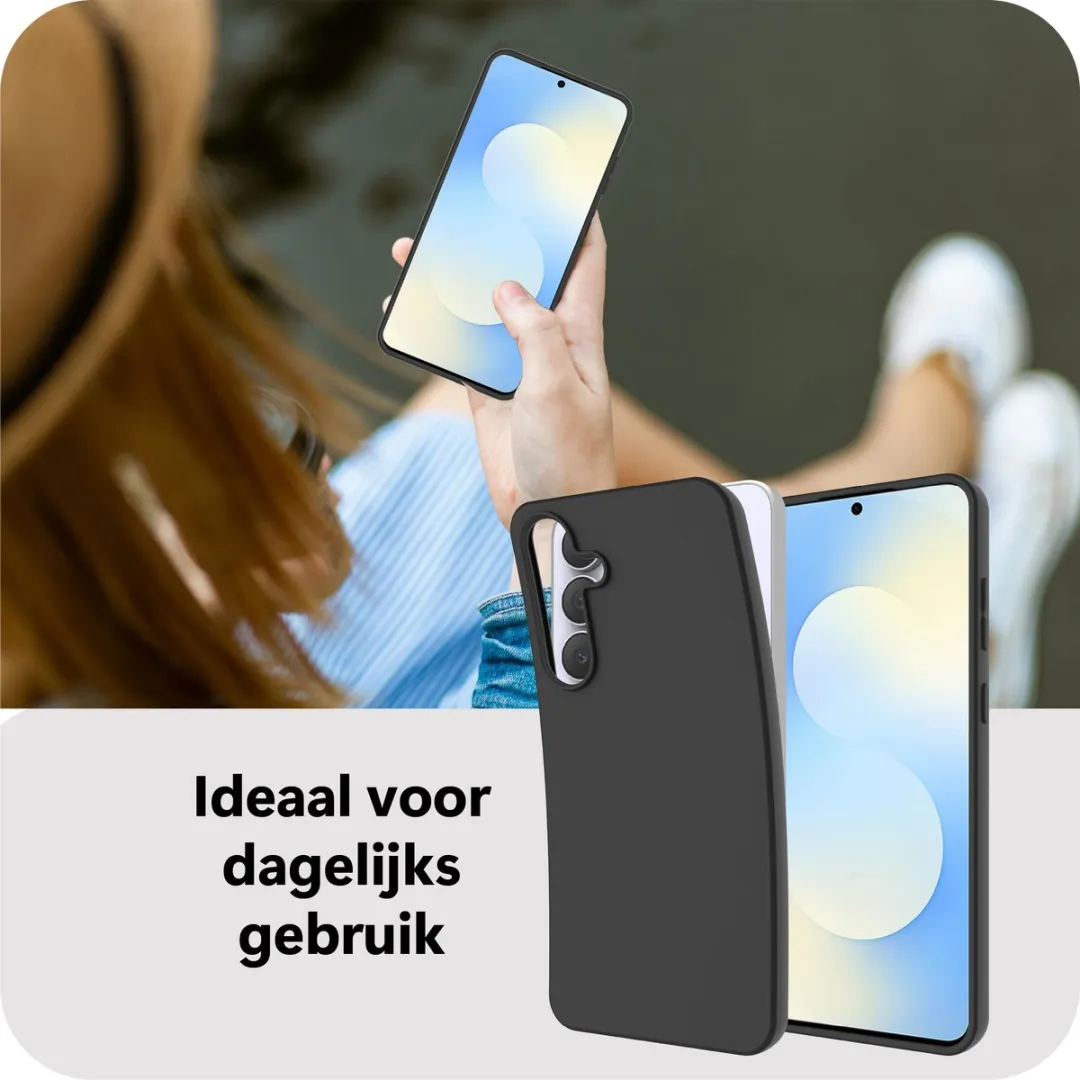 Just in Case Siliconen Hoesje Samsung Galaxy S25 FE MSA2808KL1 - Zwart
