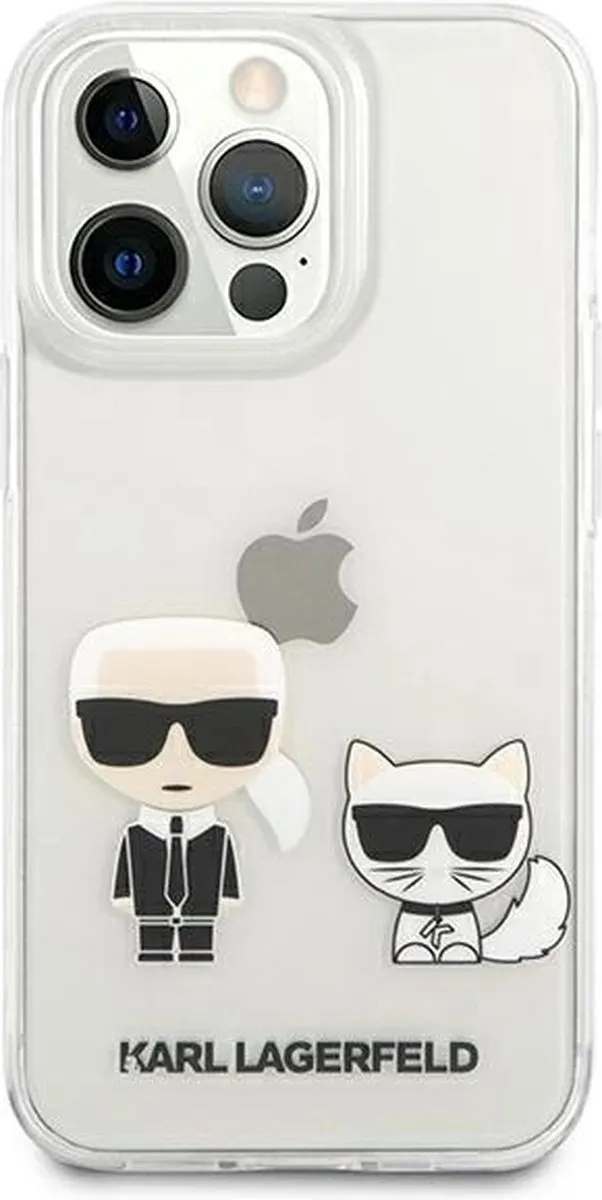 Karl Lagerfeld KLHCP13LCKTR Hoesje iPhone 13 Pro - Transparant