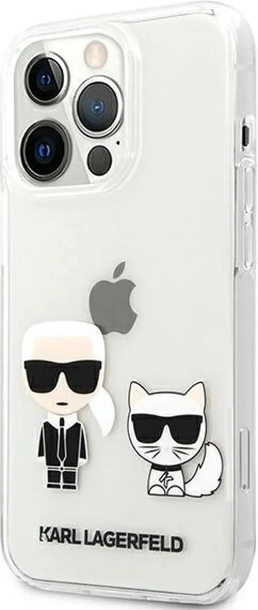 Karl Lagerfeld KLHCP13LCKTR Hoesje iPhone 13 Pro - Transparant