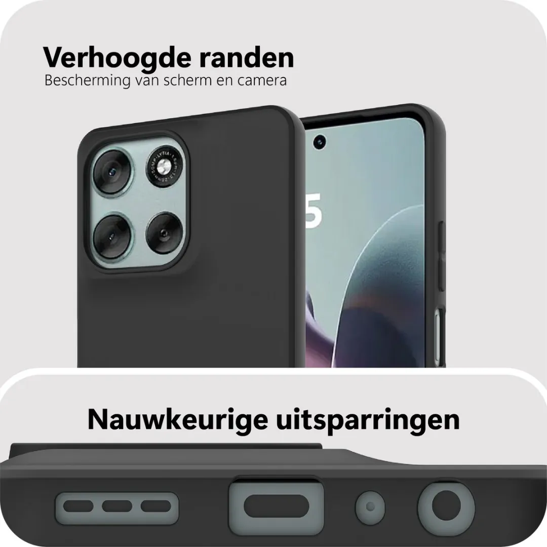 Just in Case Moto G56 Siliconen Hoesje MMT2766KL1 - Zwart