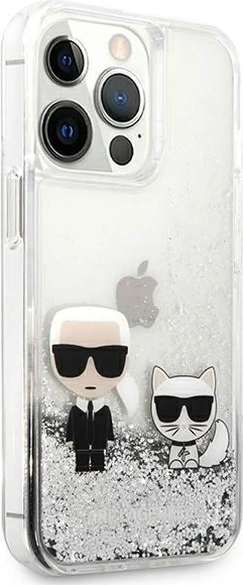 Karl Lagerfeld KLHCP13XGKCS Hardcase - iPhone 13 Pro Max - Zilver
