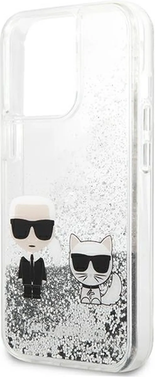 Karl Lagerfeld KLHCP13XGKCS Hardcase - iPhone 13 Pro Max - Zilver