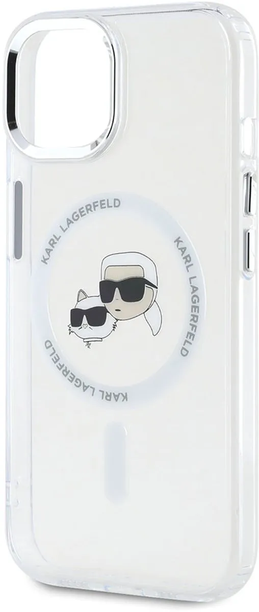 Karl Lagerfeld KLHMP15SHLSKCH Hoesje iPhone 15 - Transparant