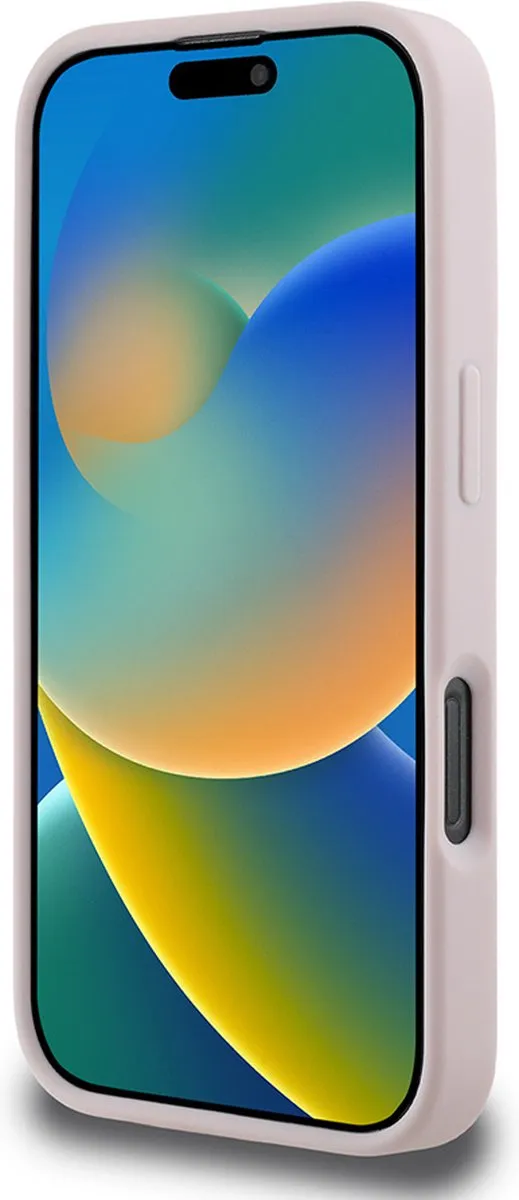 Karl Lagerfeld Backcase Hoesje iPhone 16 Pro Max - Roze - Kunstleer
