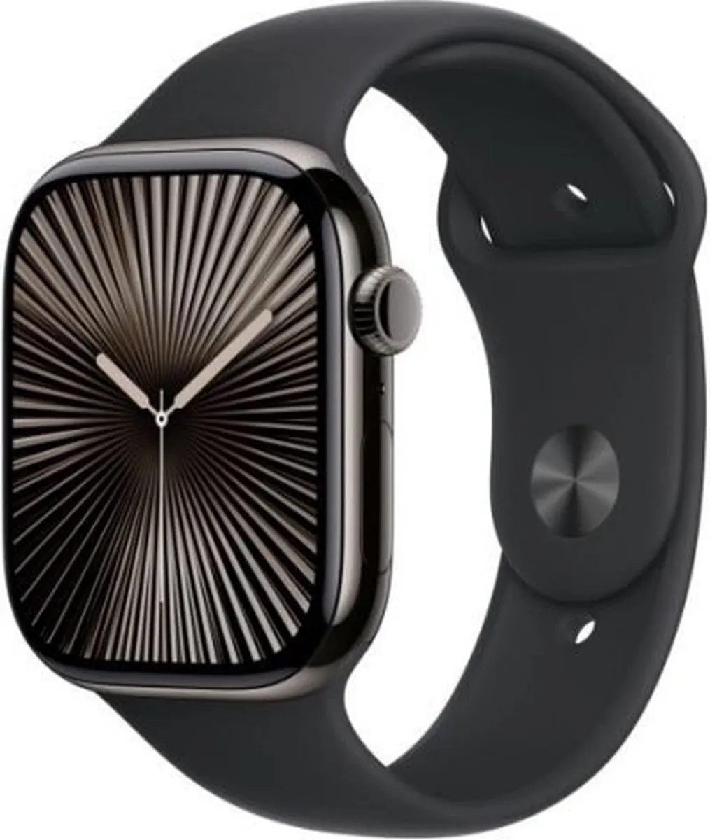 Apple Watch Series 10 42mm Slate - Zwart Sportband - 315mAh