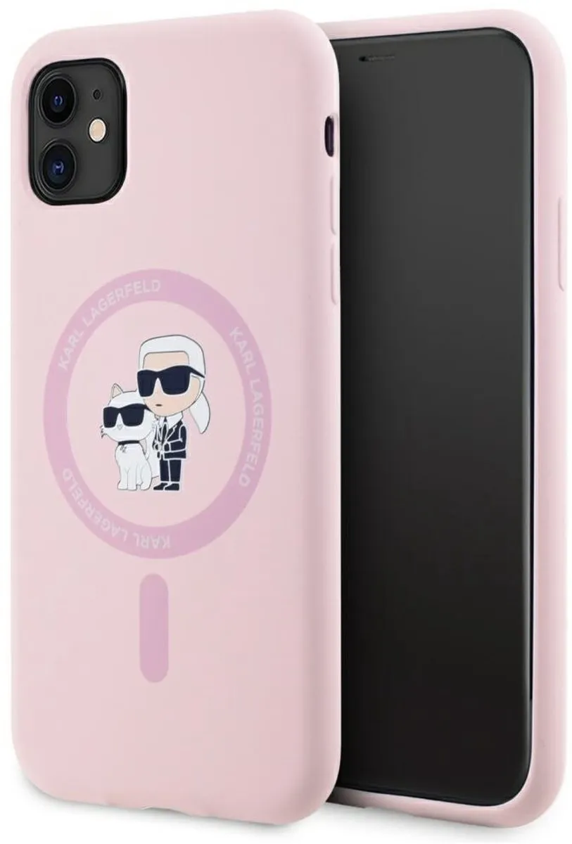 Karl Lagerfeld Siliconen Karl&Choupette Hoesje iPhone 11