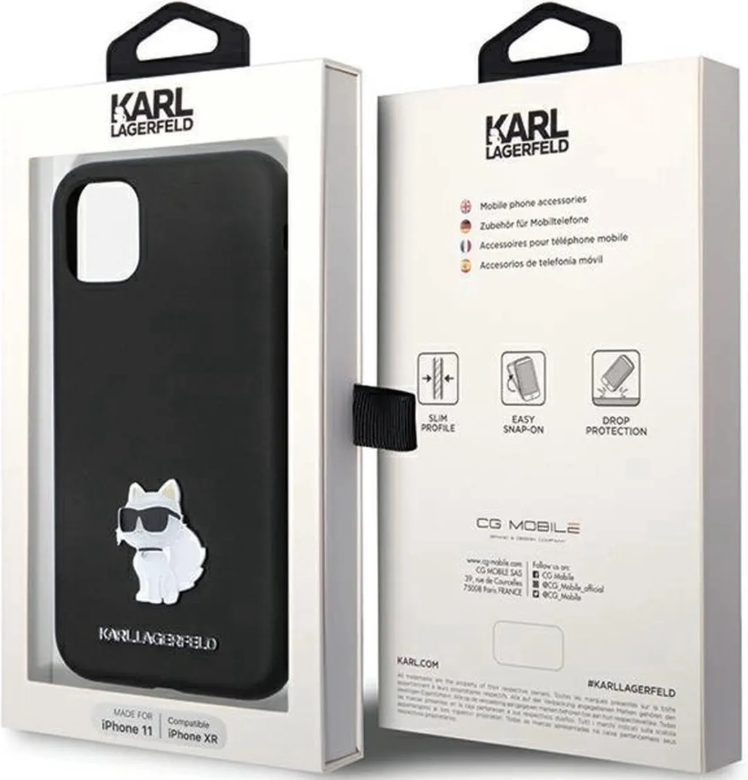 Karl Lagerfeld KLHCN61SMHCNPK Hoesje - iPhone 11 Zwart