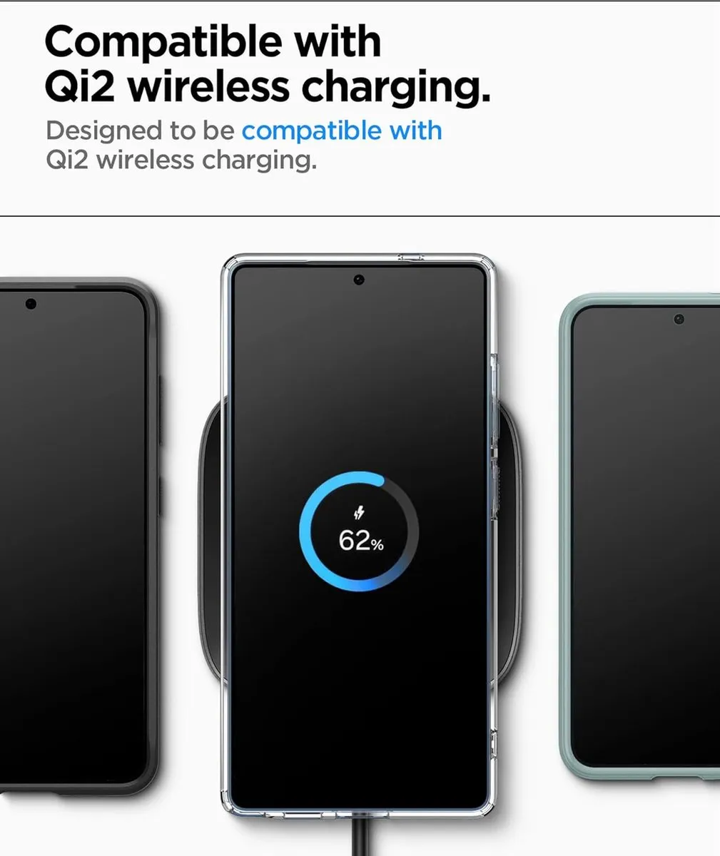 Spigen Rugged Armor MagFit ACS07511 Hoesje - Samsung Galaxy S25 Plus - Grijs