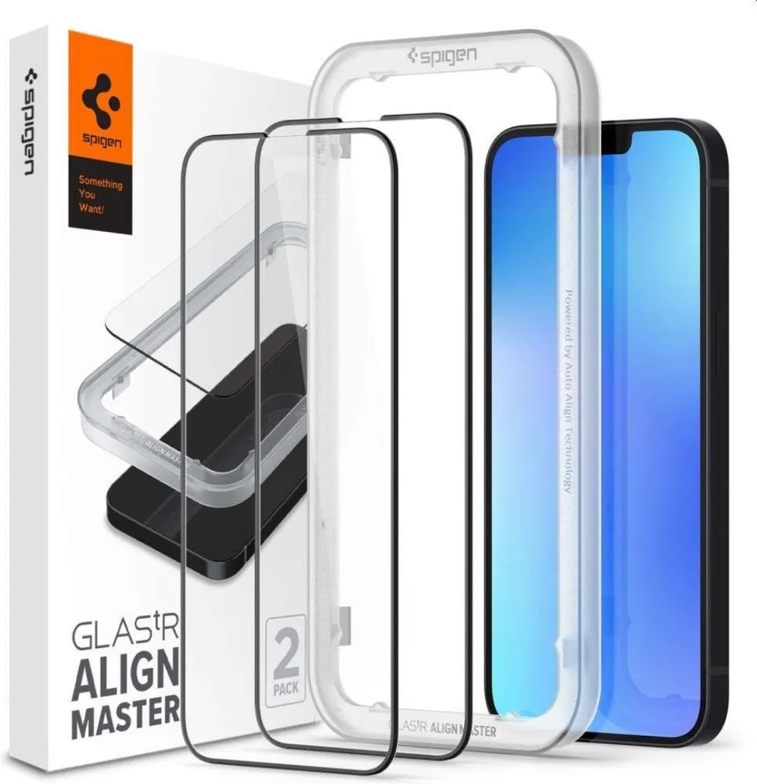 Spigen AlignMaster Full Cover Glas Beschermer iPhone 14
