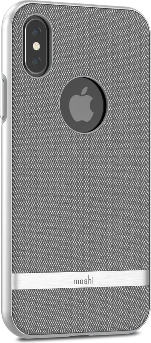 Moshi Vesta iPhone X/XS Hoesje - Visgraat Grijs - afbeelding 5 van 6