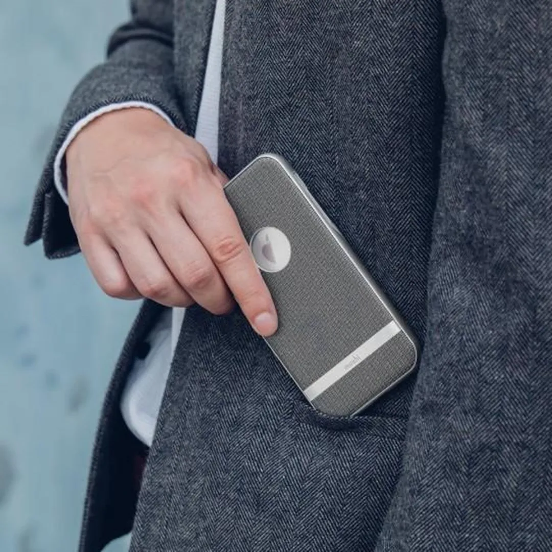 Moshi Vesta iPhone X/XS Hoesje - Visgraat Grijs - afbeelding 2 van 6