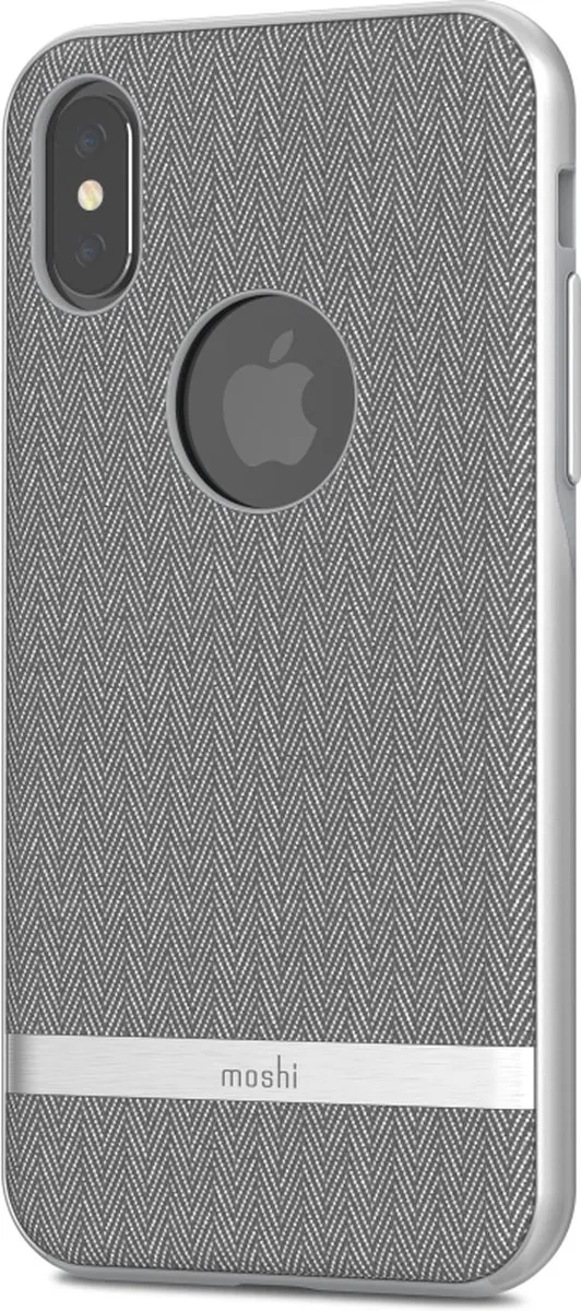 Moshi Vesta iPhone X/XS Hoesje - Visgraat Grijs - afbeelding 4 van 6