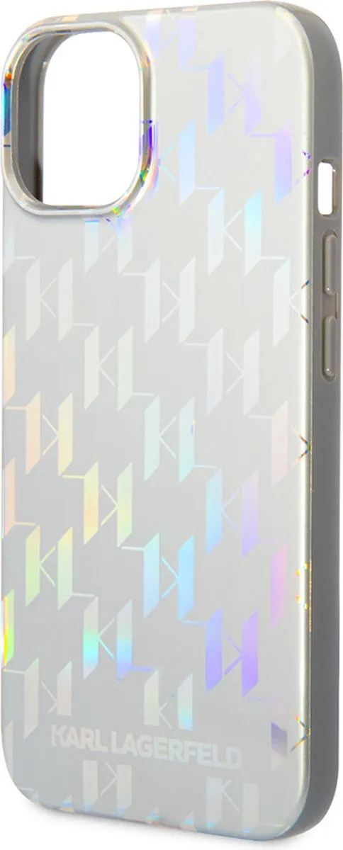 Karl Lagerfeld iPhone 14 Backcase - Effen Zilver - KLI1452
