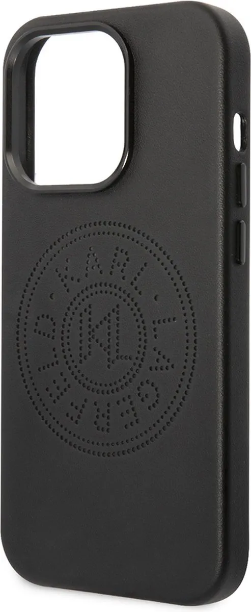 Karl Lagerfeld iPhone 14 Pro Max Hoesje KLHCP14LLBLK - Effen Zwart