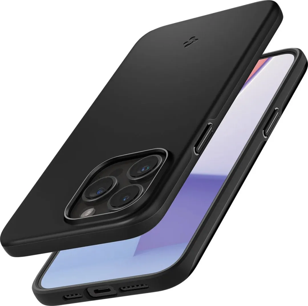Spigen Thin Fit Hoesje iPhone 15 Pro Max - Zwart