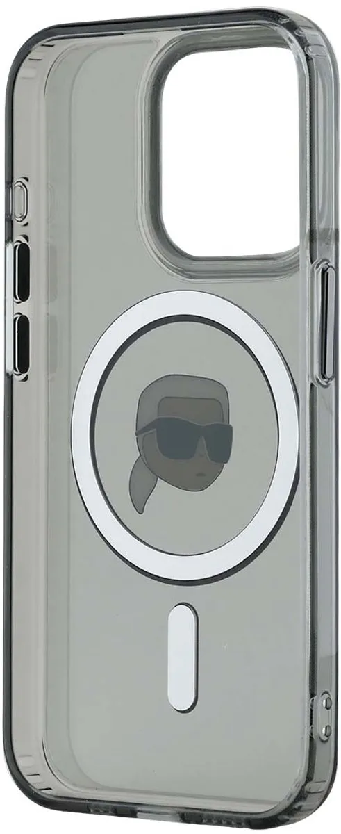 Karl Lagerfeld iPhone 15 Pro Max MagSafe Hoesje - KLHMP15XHLSKIK - Transparant