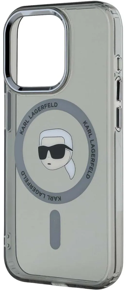 Karl Lagerfeld iPhone 15 Pro Max MagSafe Hoesje - KLHMP15XHLSKIK - Transparant
