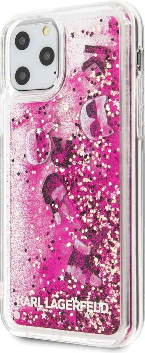 Karl Lagerfeld Rose Gold Hoesje iPhone 11 Pro - Floating Charms KLHCN58ROPI