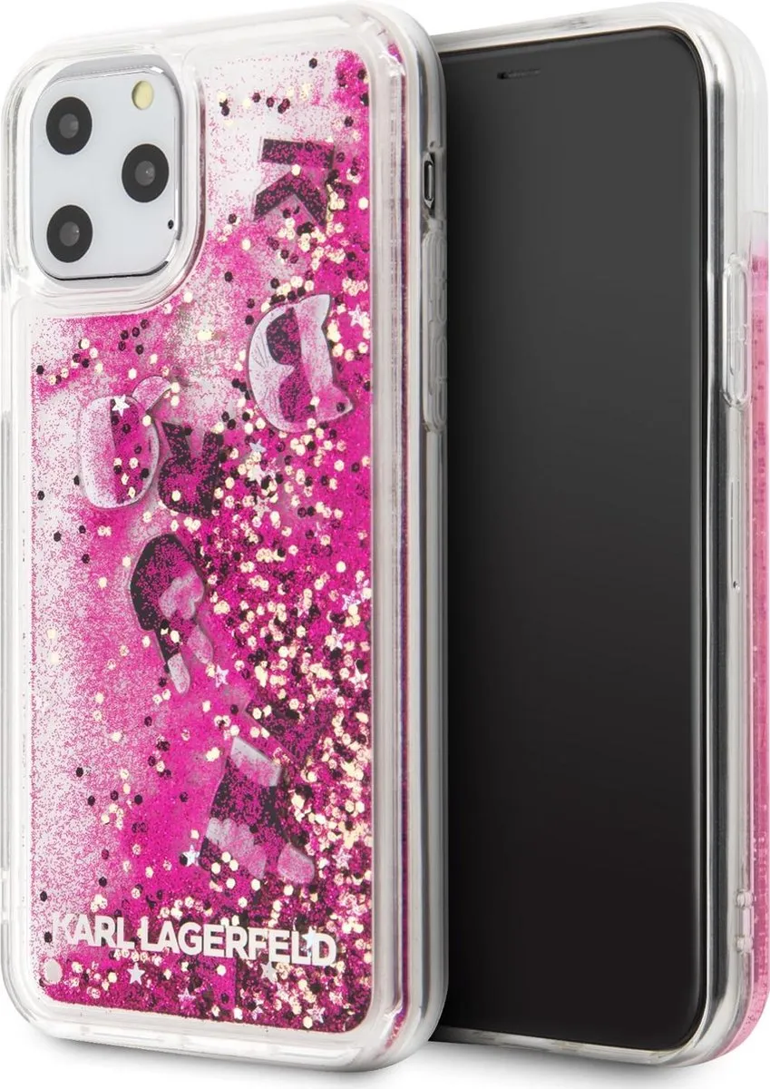 Karl Lagerfeld Rose Gold Hoesje iPhone 11 Pro - Floating Charms KLHCN58ROPI