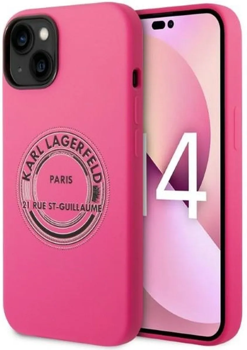 Karl Lagerfeld KLHCP14MSRSGRCF iPhone 14 Plus Hoesje - Roze - afbeelding 6 van 6