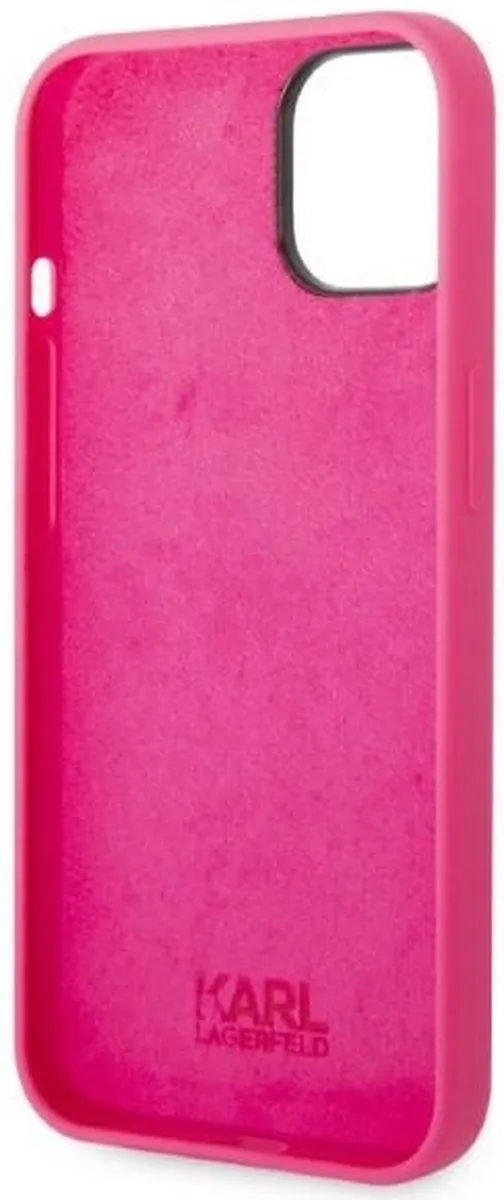 Karl Lagerfeld KLHCP14MSRSGRCF iPhone 14 Plus Hoesje - Roze
