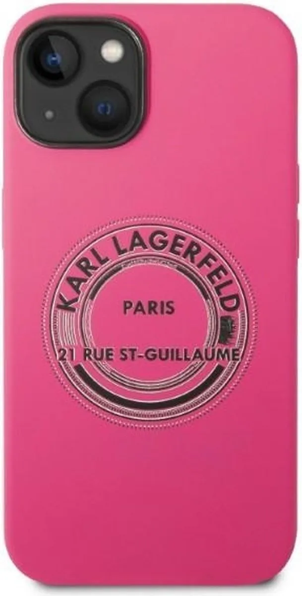 Karl Lagerfeld KLHCP14MSRSGRCF iPhone 14 Plus Hoesje - Roze