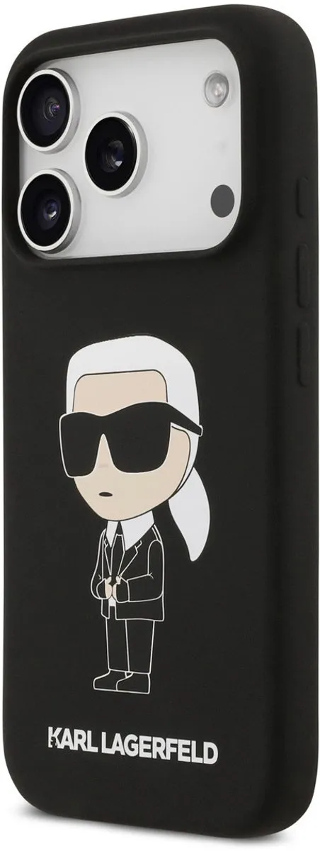 Karl Lagerfeld Back Cover iPhone 17 Pro - Zwart