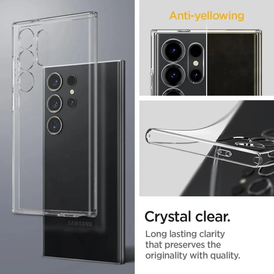 Spigen Samsung Galaxy S24 Ultra Liquid Crystal Back Cover - Transparant