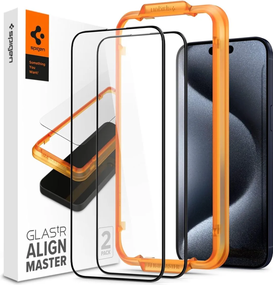 Spigen AlignMaster iPhone 15 Pro Schermbeschermer