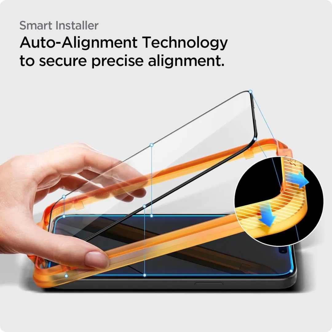 Spigen AlignMaster iPhone 15 Pro Schermbeschermer - 2 Stuks