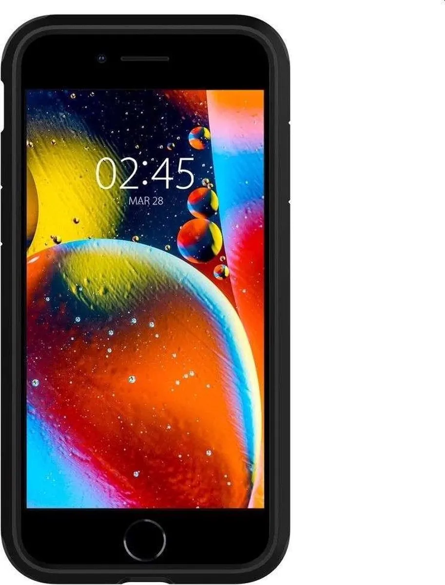 Spigen Tough Armor Hoesje iPhone SE (2020) - Zwart