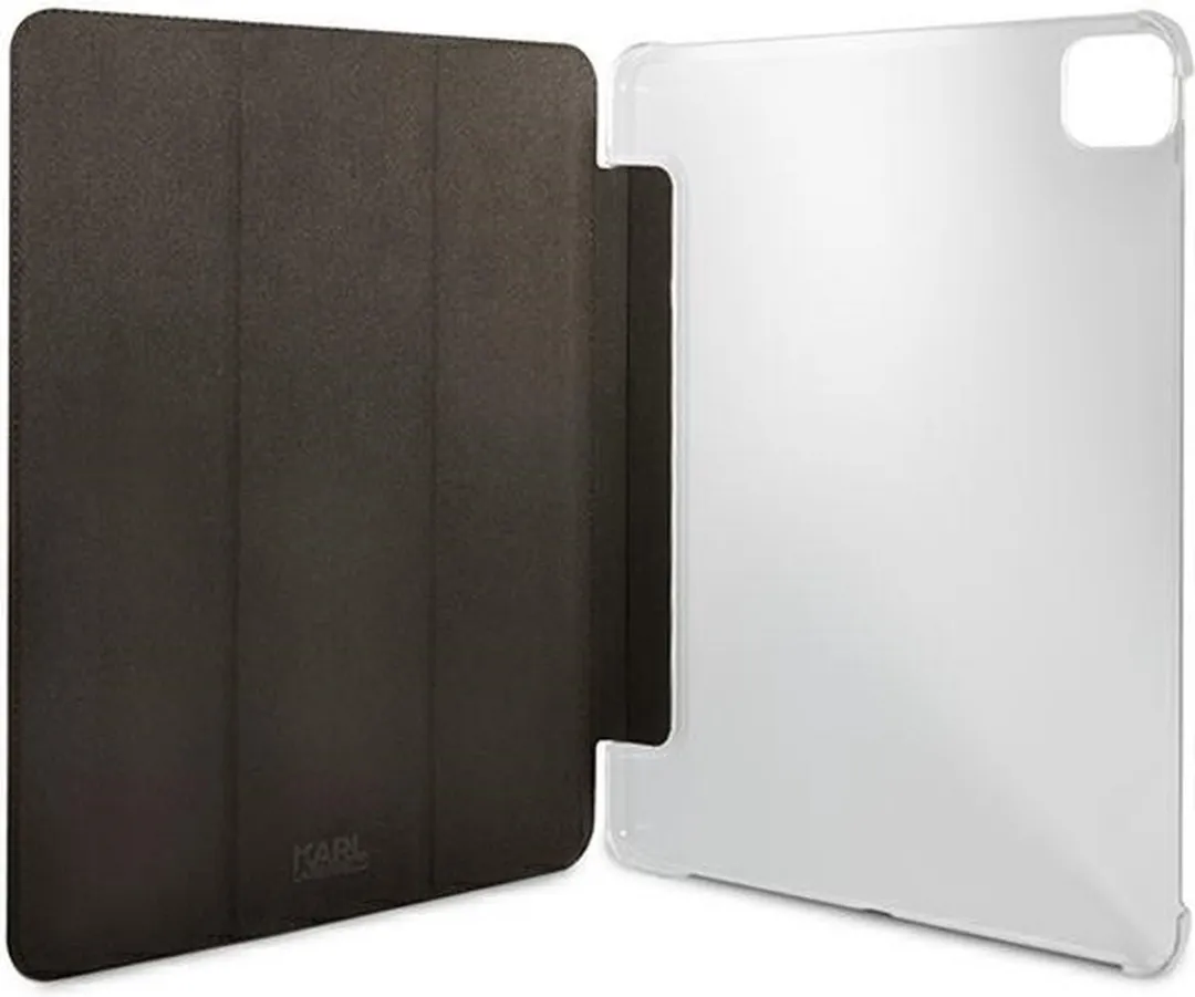 Karl Lagerfeld KLFC11OKMK iPad Book Cover 11" - Zwart Saffiano