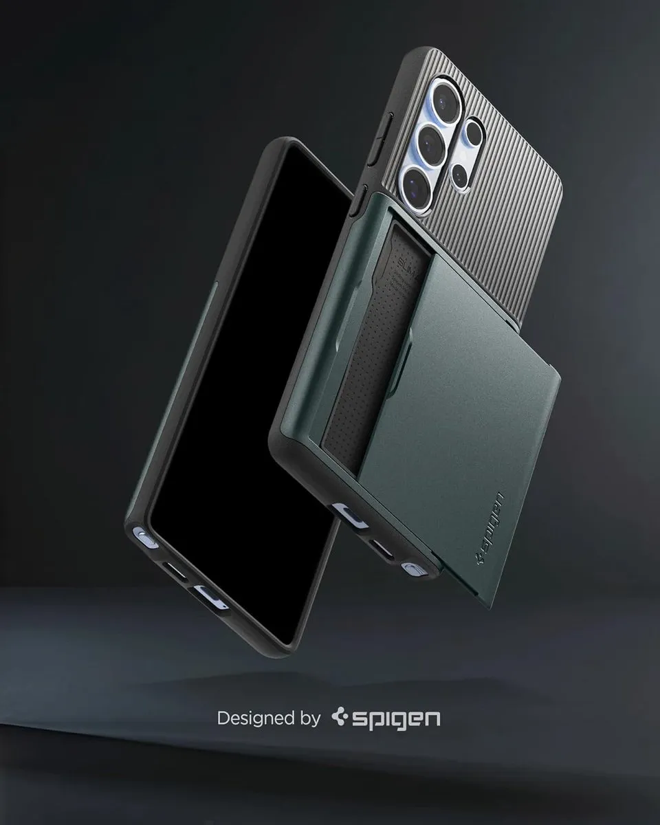 Spigen Slim Armor CS ACS06341 Hoesje - Samsung Galaxy S25 Ultra - Abyss Green