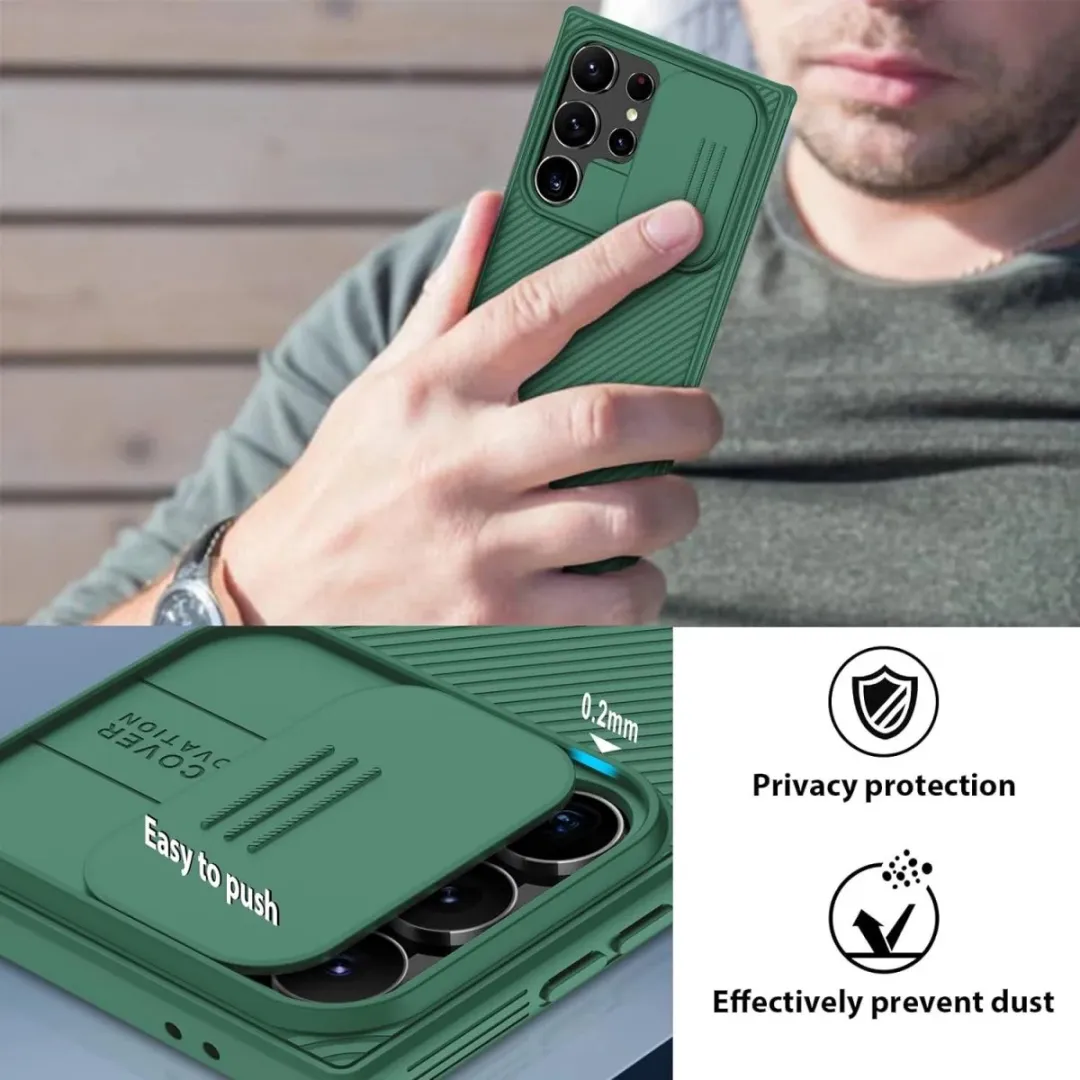 Nillkin Samsung Galaxy S24 Ultra CamShield Hoesje - Groen