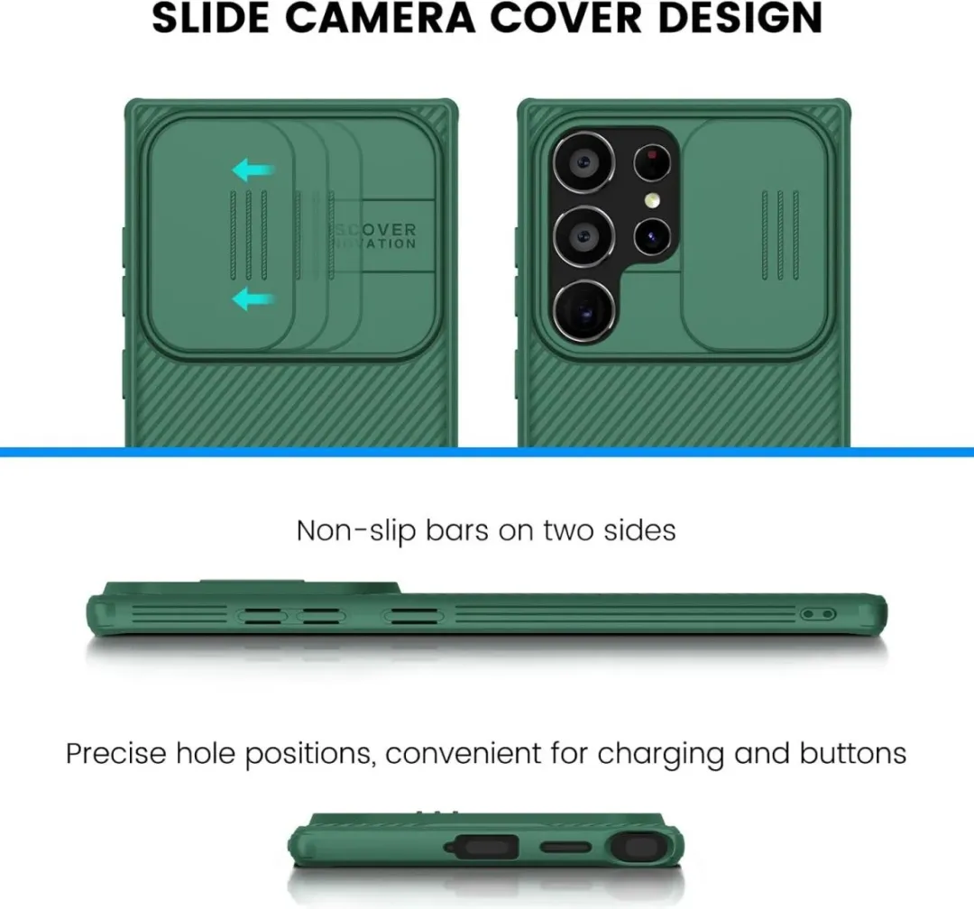 Nillkin Samsung Galaxy S24 Ultra CamShield Hoesje - Groen