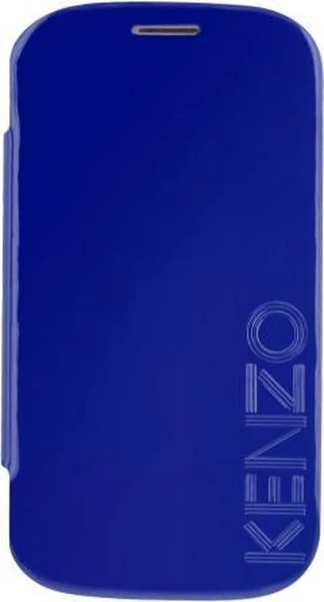 Kenzo Glossy Flip Case Samsung Galaxy S4 - Blauw
