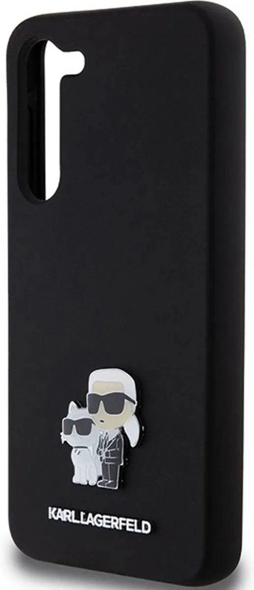 Karl Lagerfeld Siliconen Karl&Choupette Pinhoesje - Samsung Galaxy S24+ - Zwart - afbeelding 6 van 6