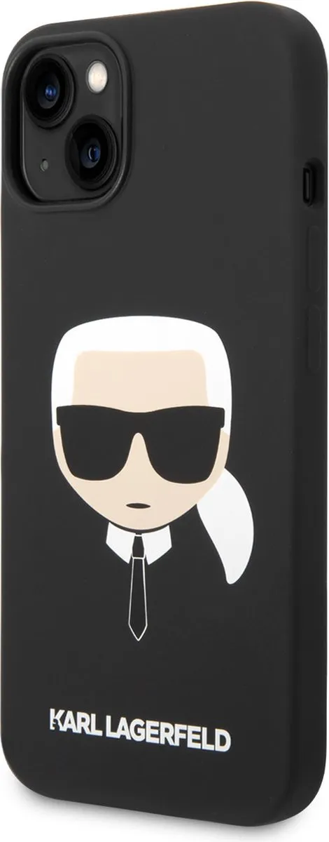 Karl Lagerfeld Silicone Hoesje iPhone 14 Plus - Zwart - MPN 3666339085414