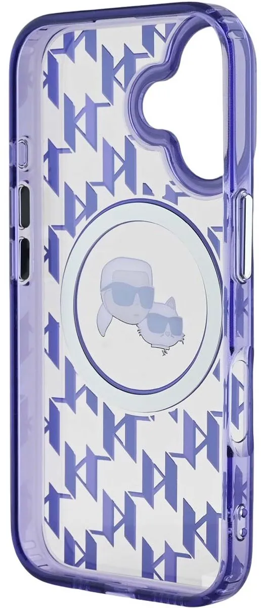 Karl Lagerfeld iPhone 16 Back Cover - Paars - KLHMP16SHMCKMHU